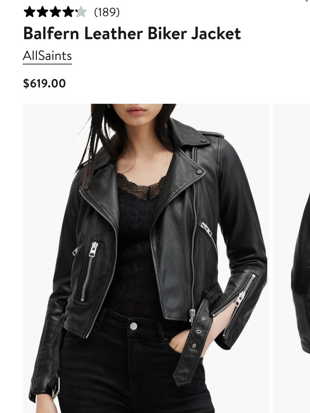 AllSaints Balfern Leather Jacket